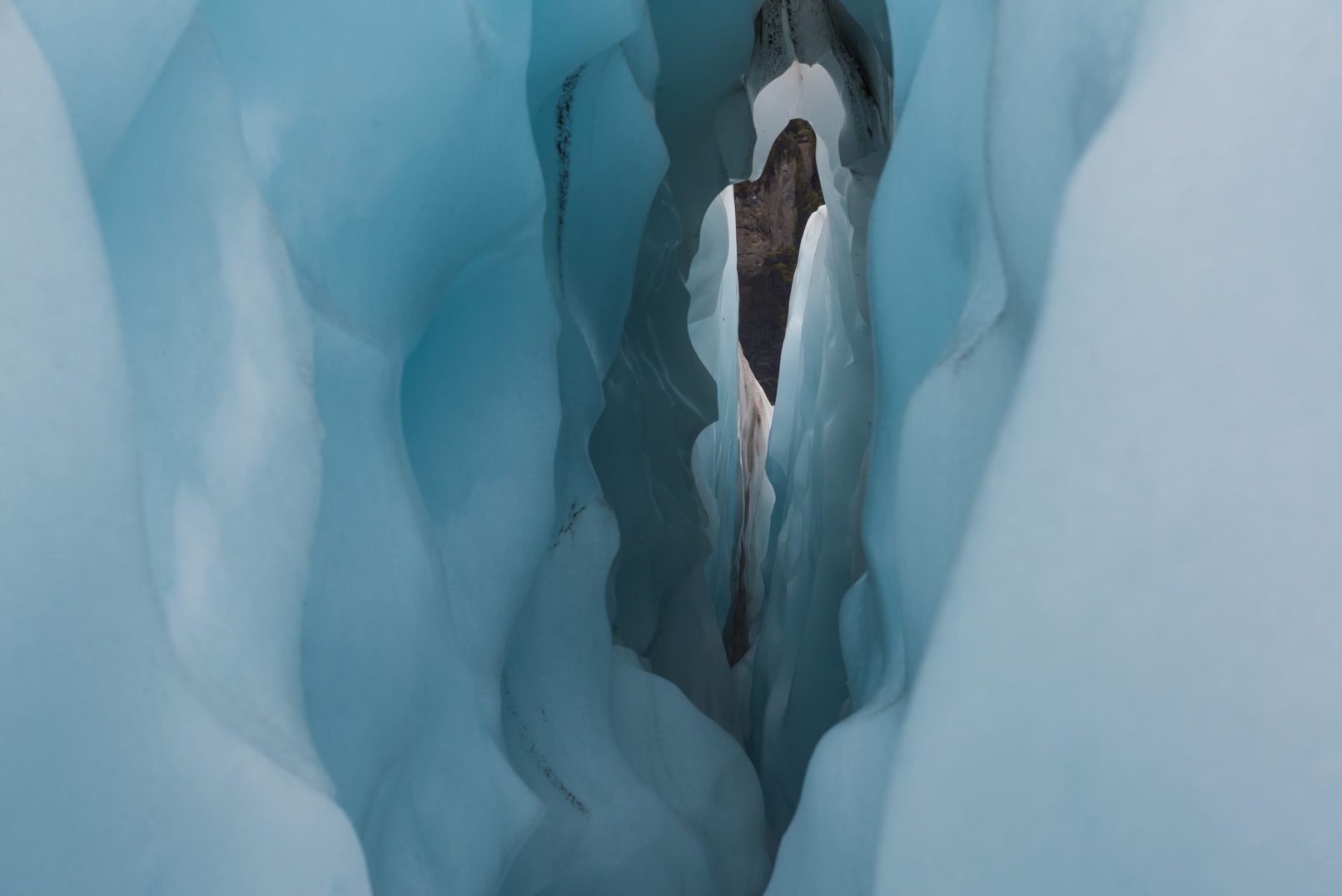 intérieur d'un glacier