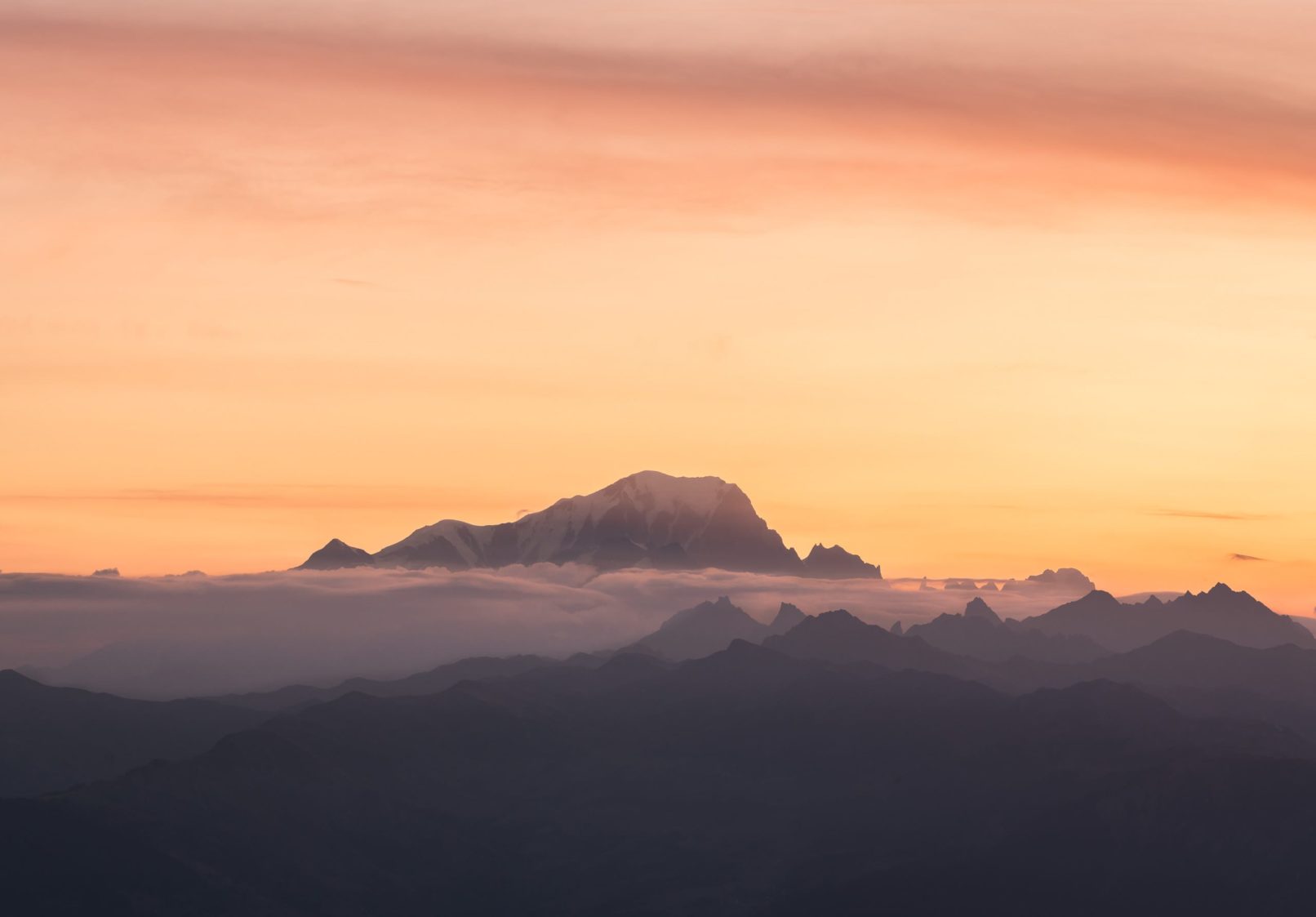 Mont Blanc au reveil