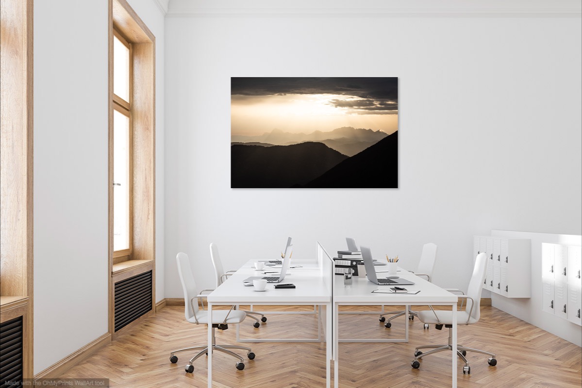 tableau photo au mur - sunset