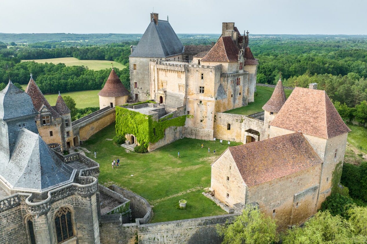 vue château en drone