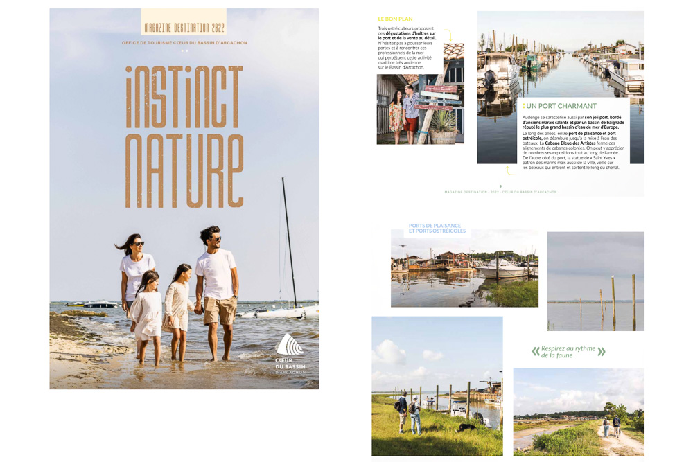 extrait magazine touristique avec photographies