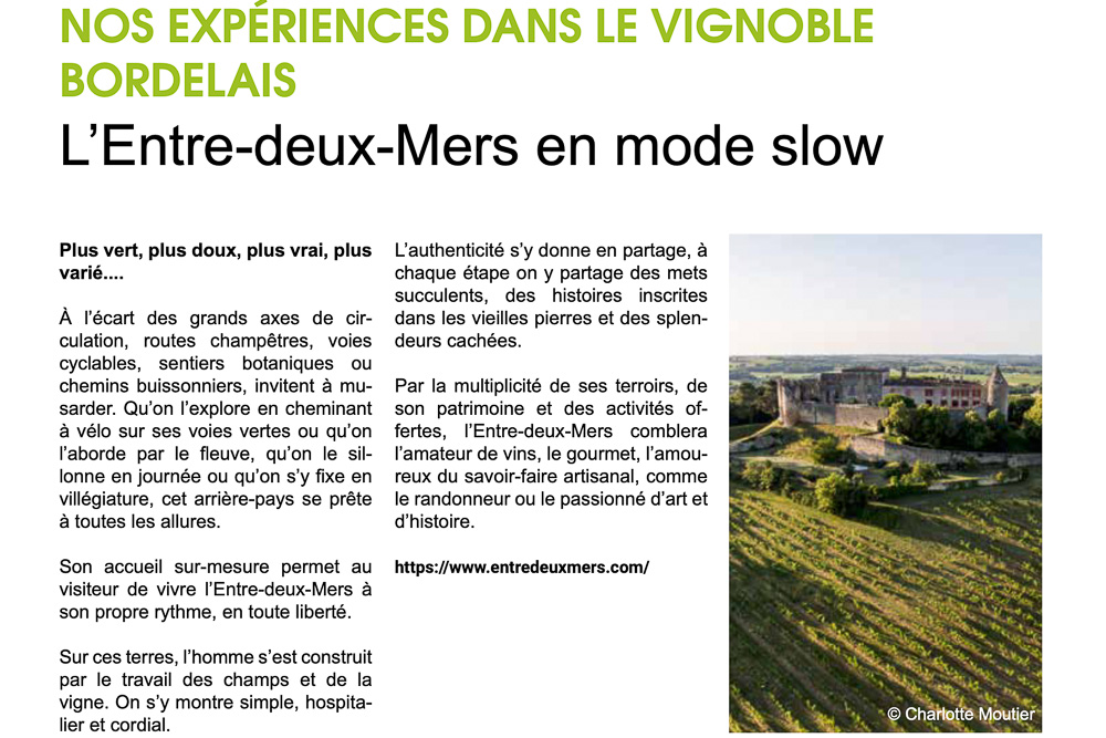 extrait article presse avec photographie