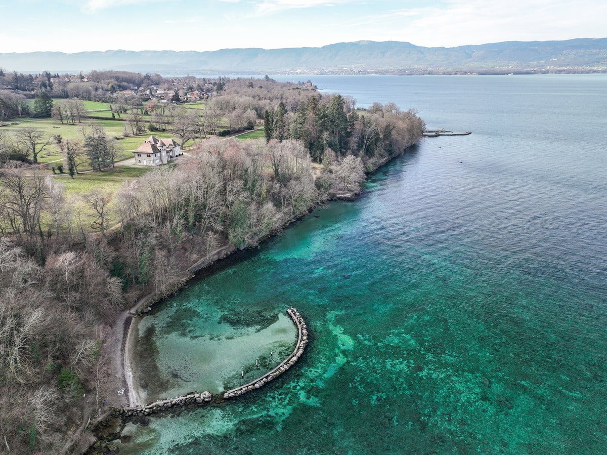 vue aérienne La Léman