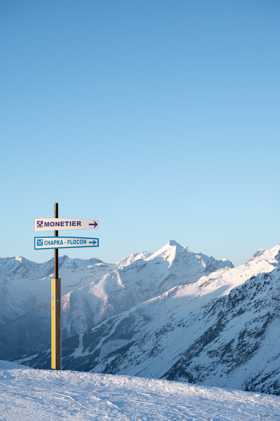 panneau de piste