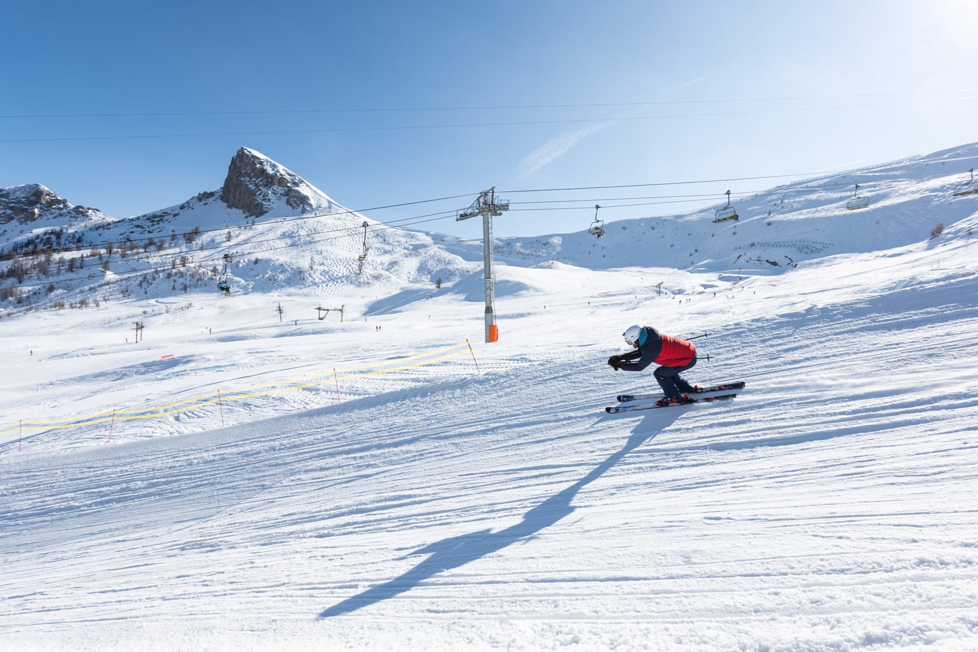 boardercross avec skieur