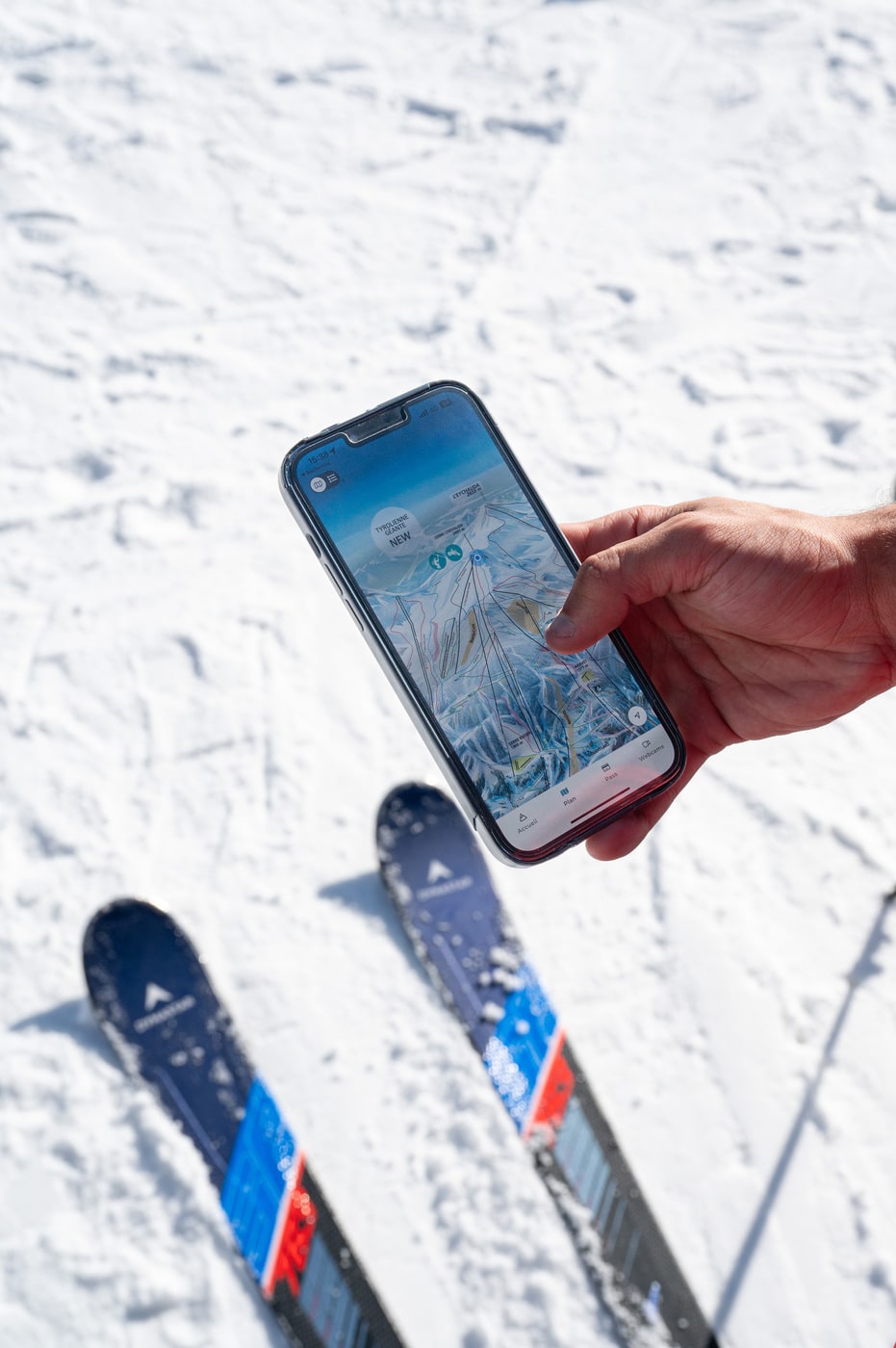 application mobile station ski