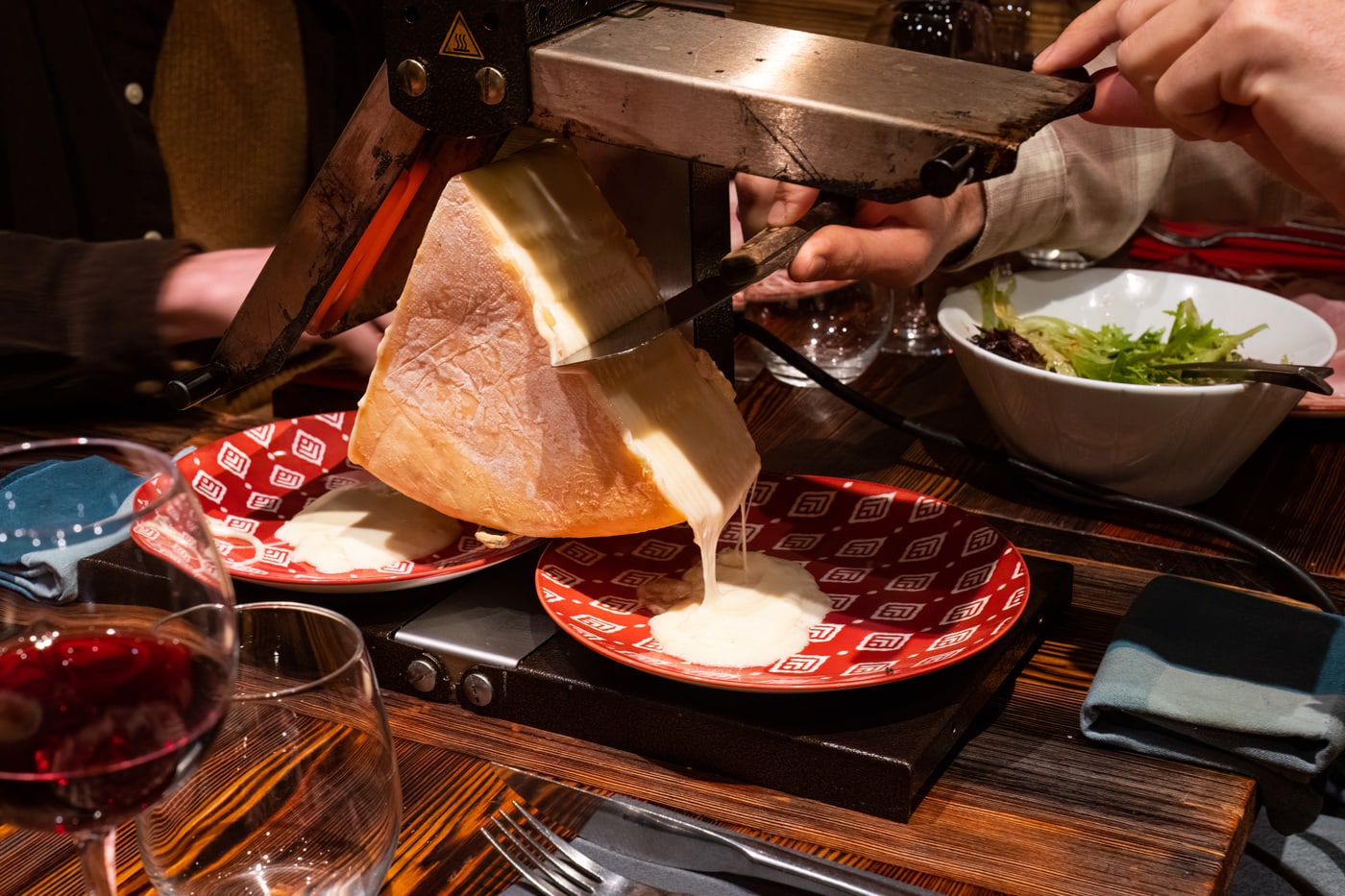 raclette fondue avec appareil