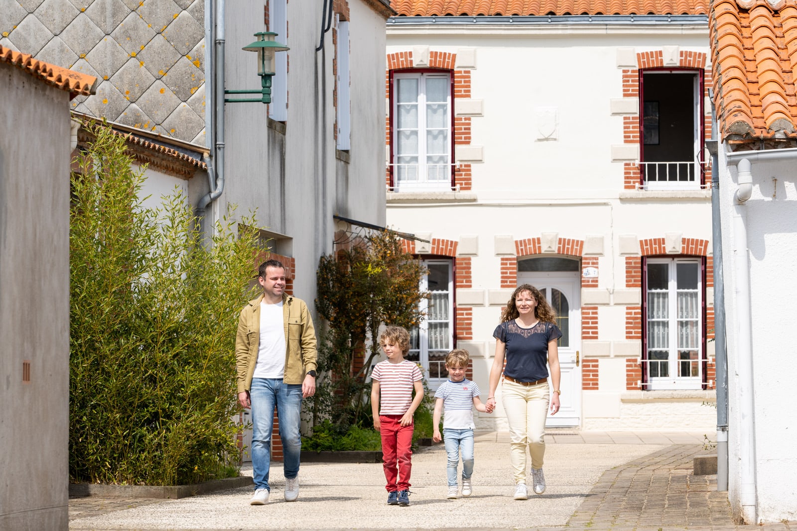 famille dans les rues