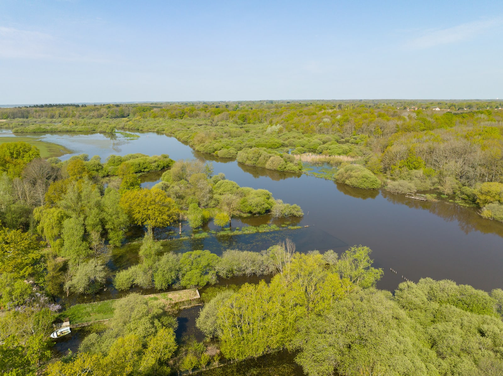 vue vers le lac de grand Lieu