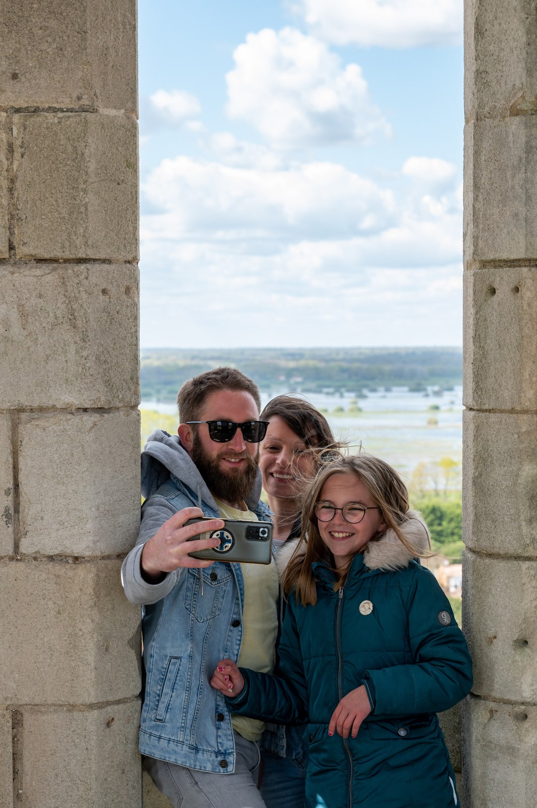 selfie en haut du clocher