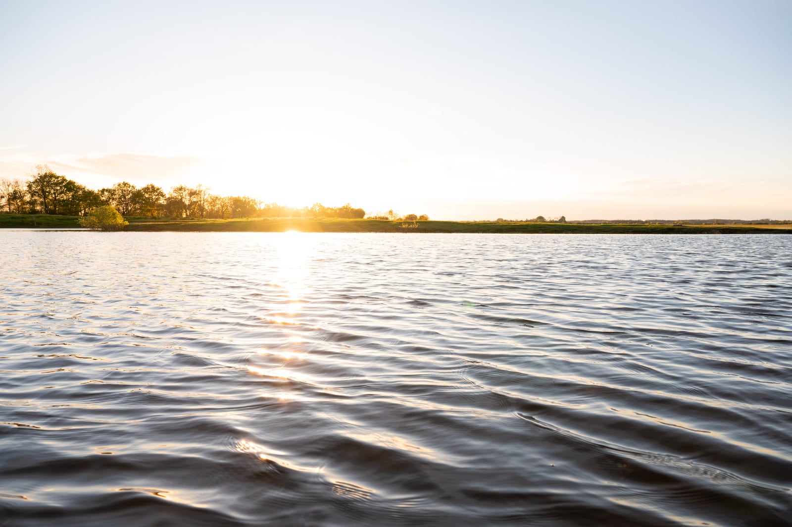 sunset lac Grand Lieu