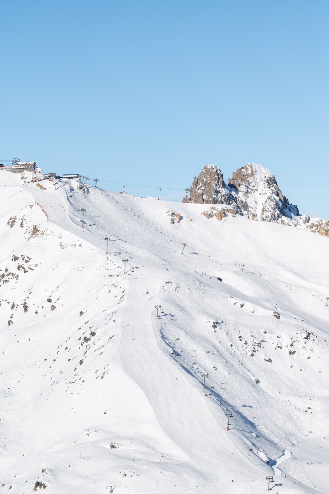 piste de ski en hiver