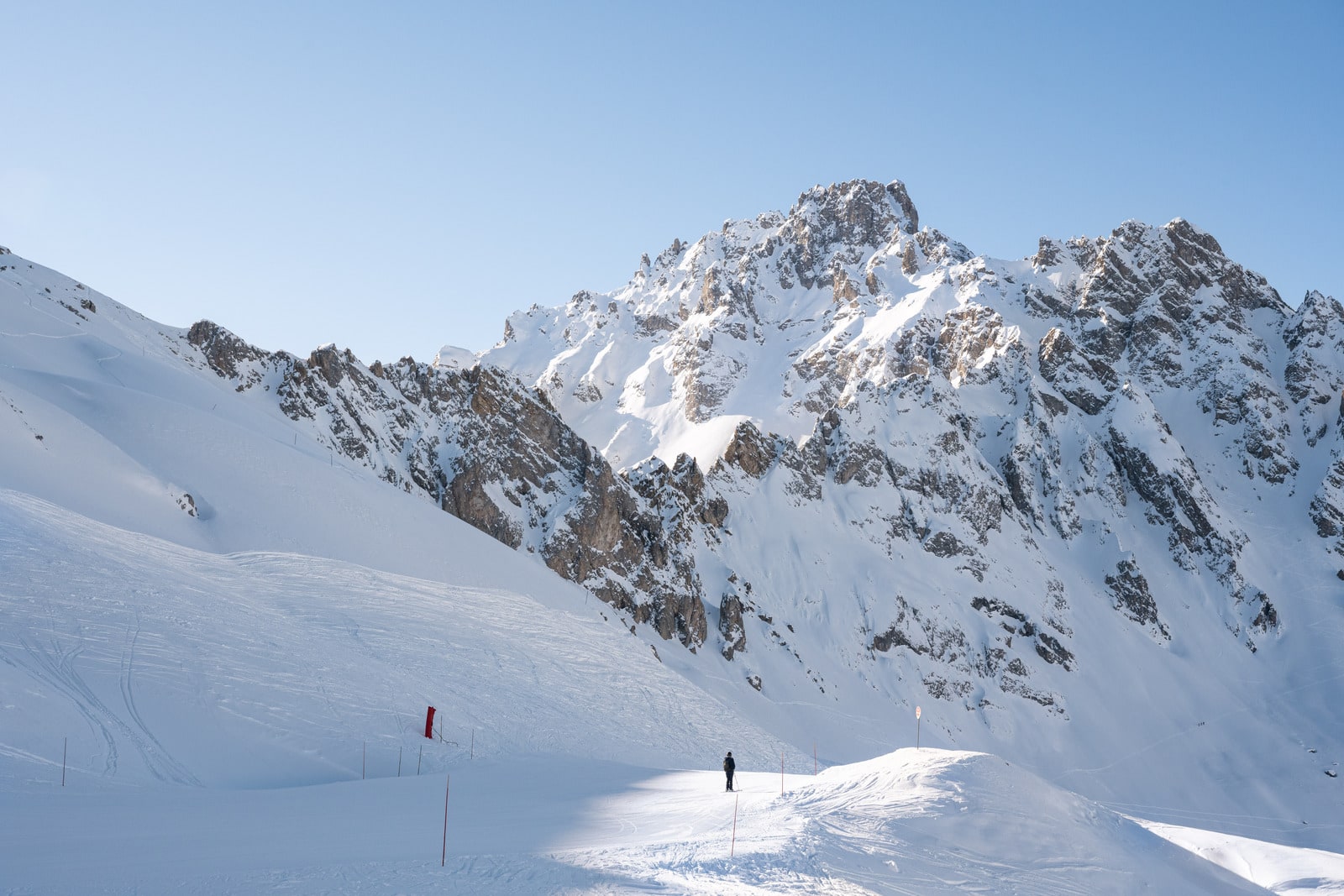 piste de ski en hiver