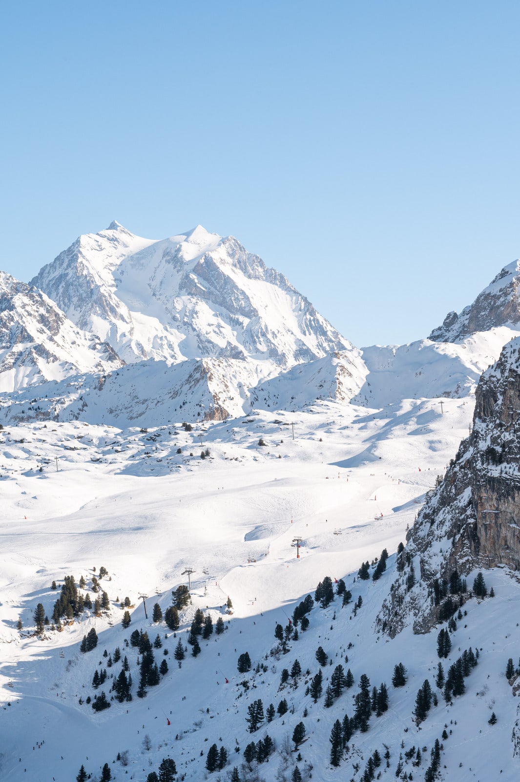 vue pistes de ski