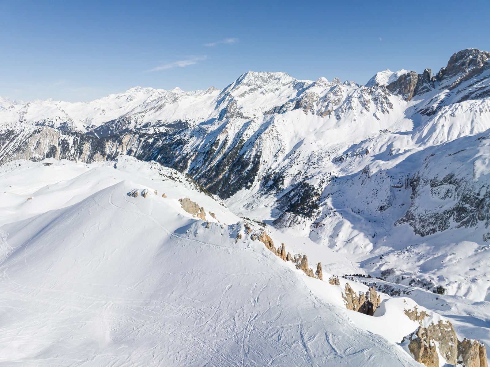 vue en drone paysage montagne