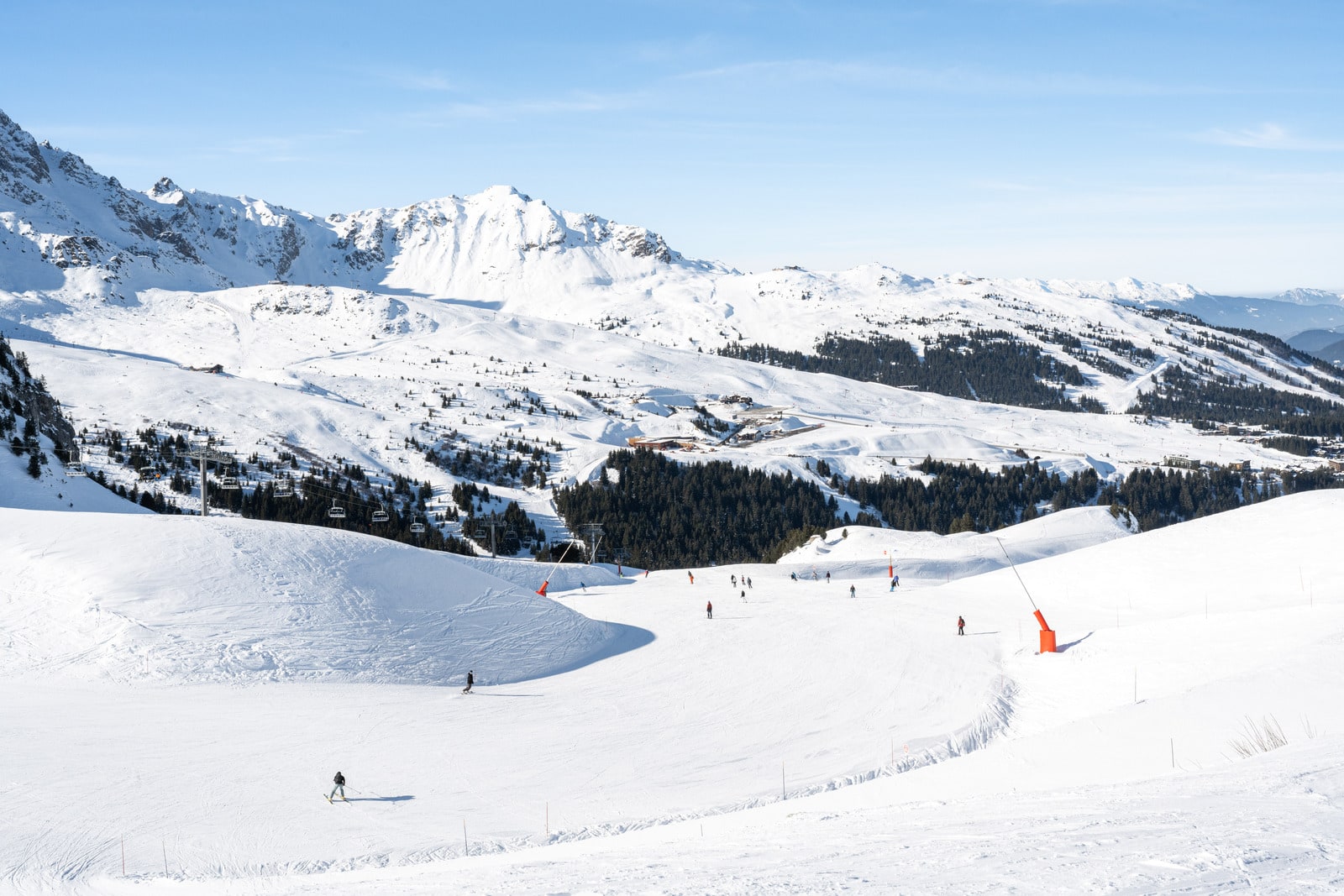 piste de ski en hiver