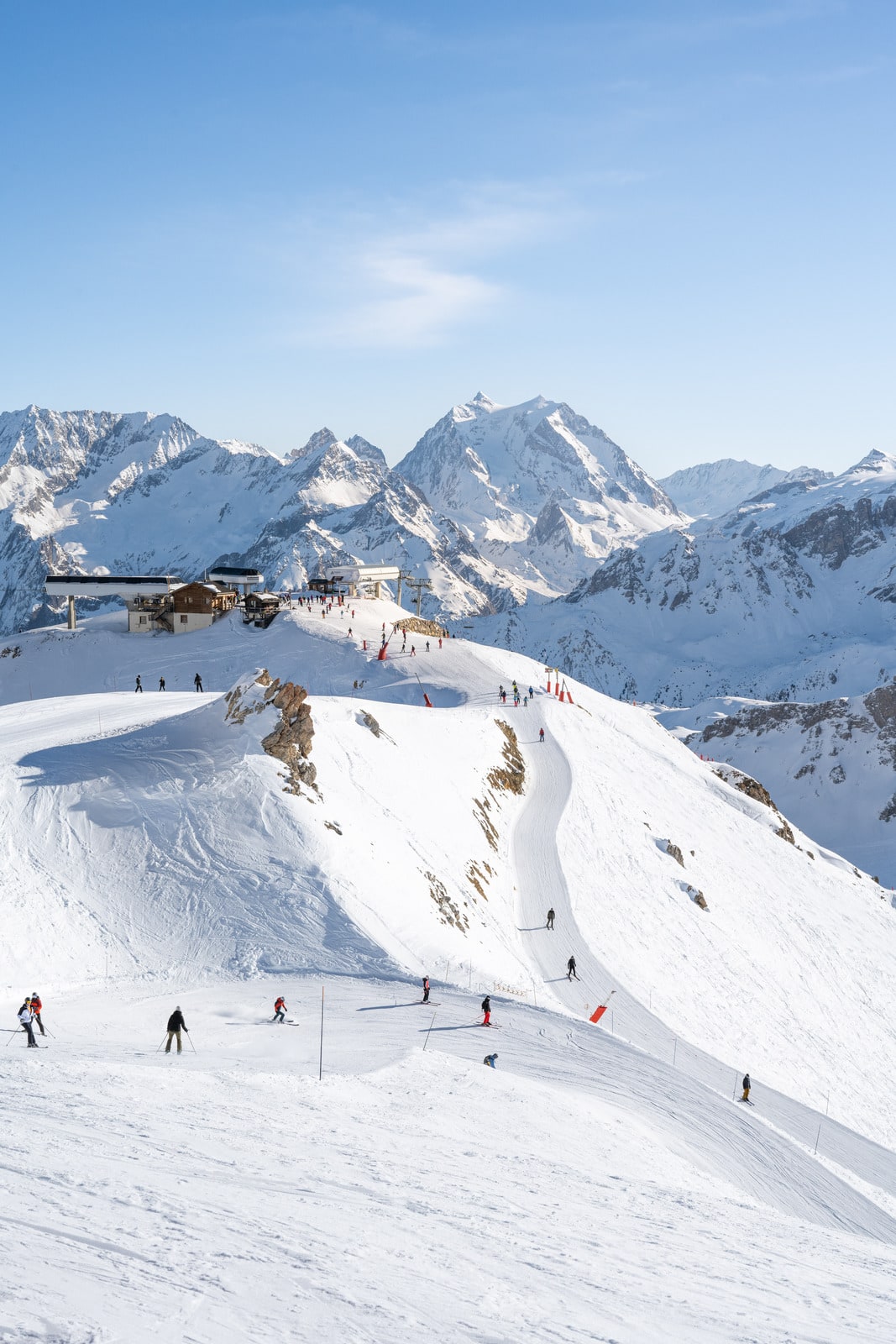 piste de ski en station