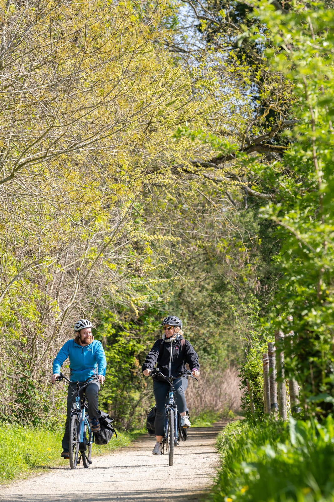 cyclistes sur voie verte