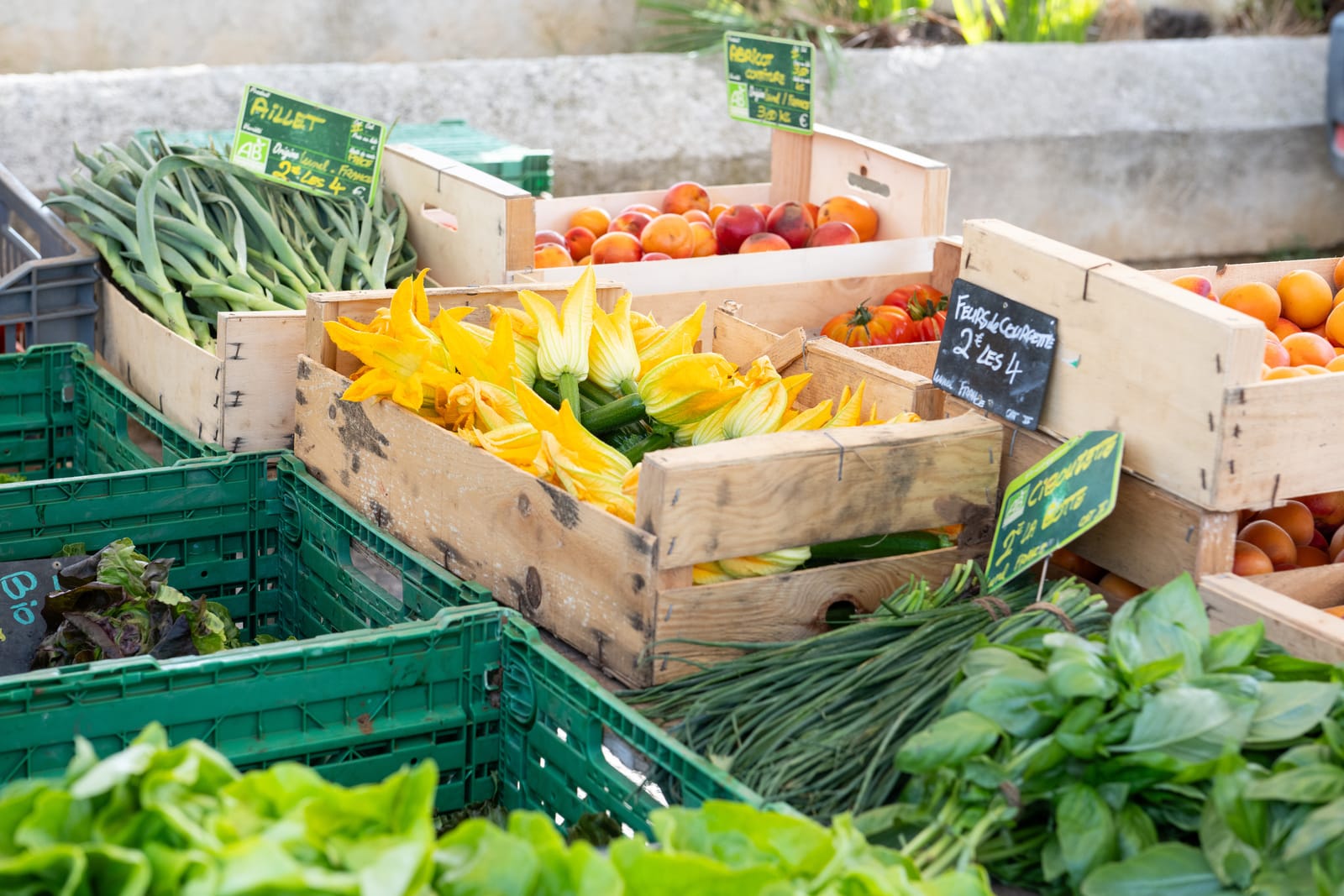 legumes au marché