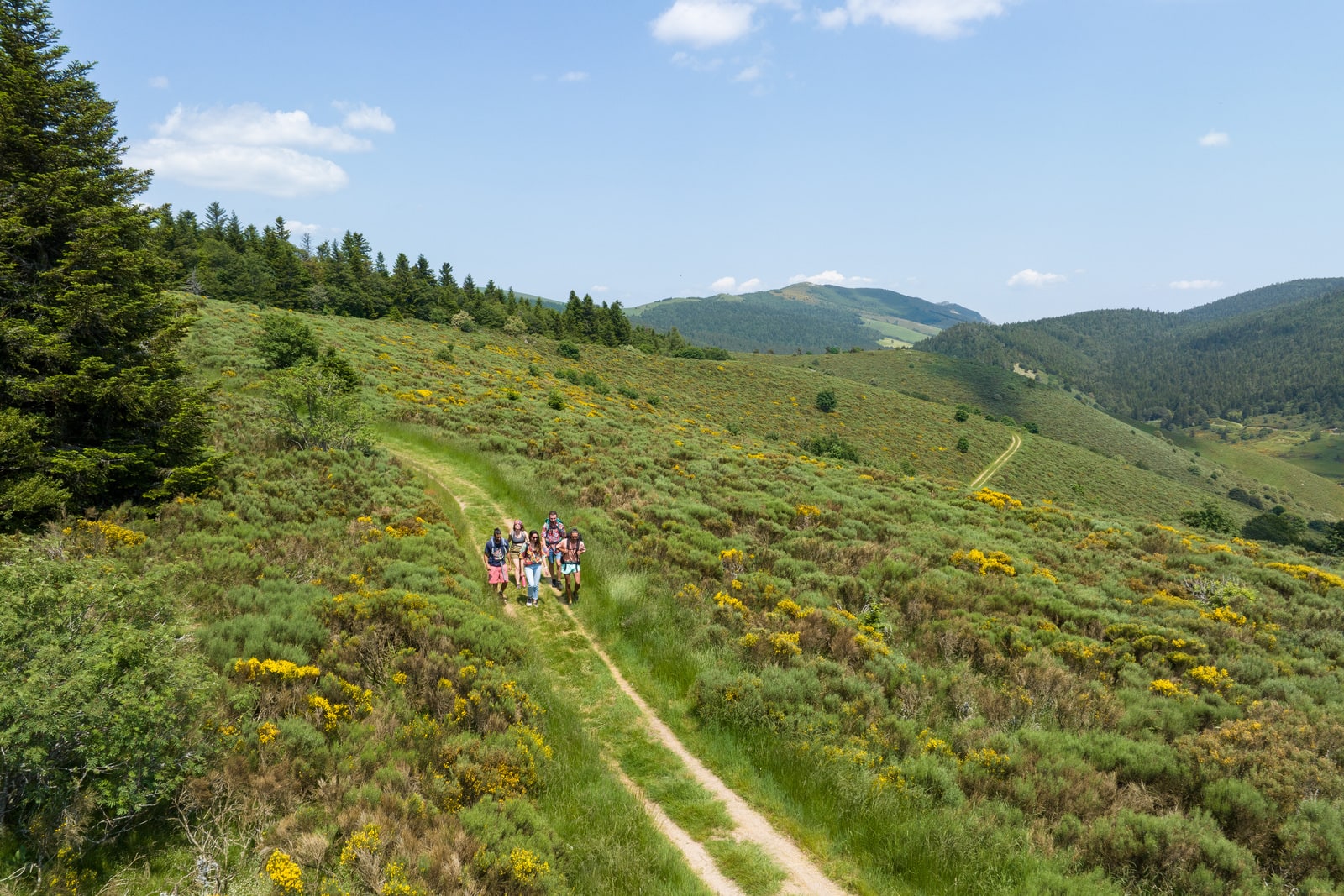 randonneurs sur sentier