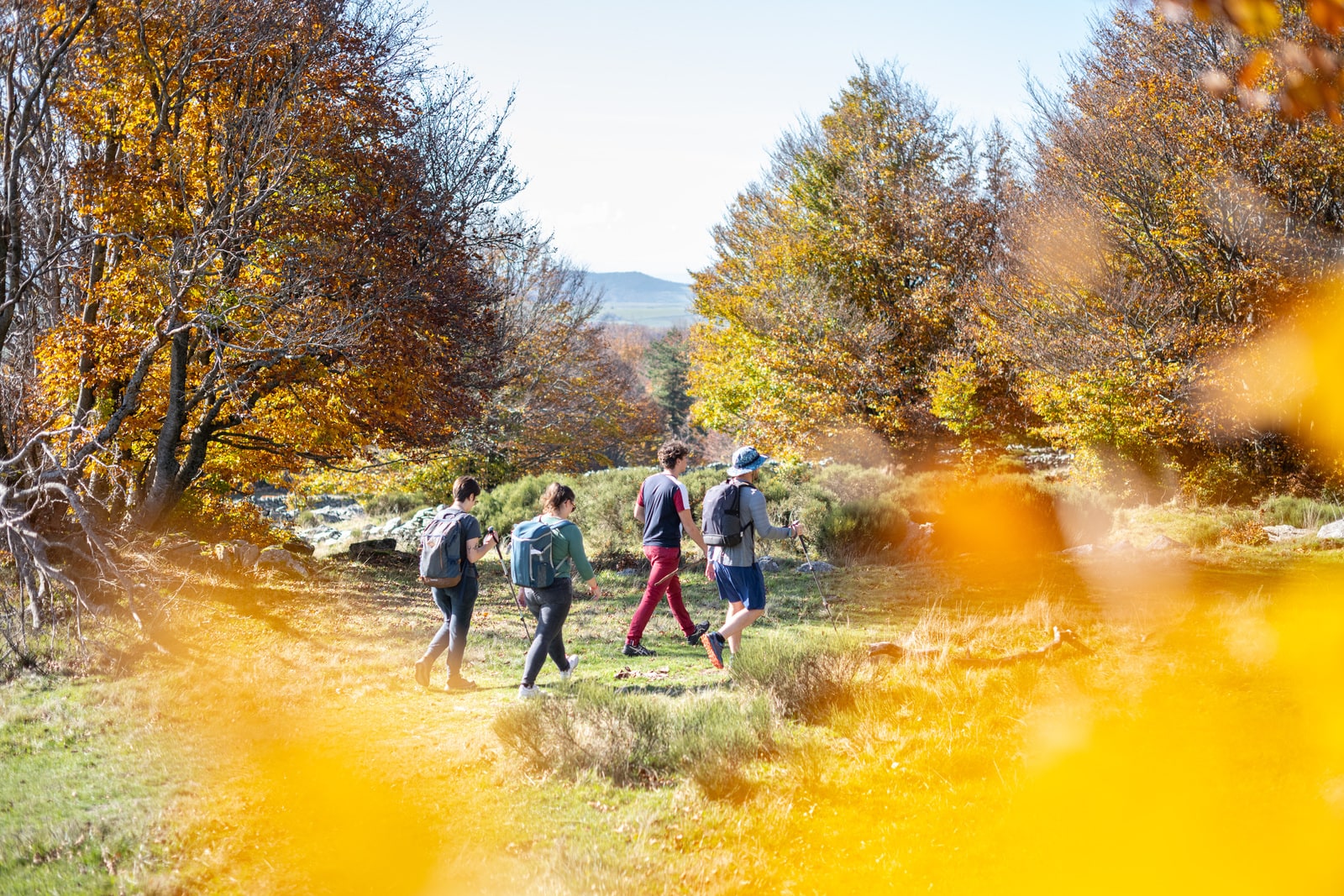 randonneurs sur sentier