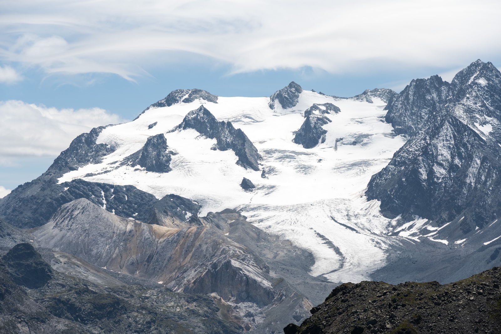 glacier de la Vanoise l'été