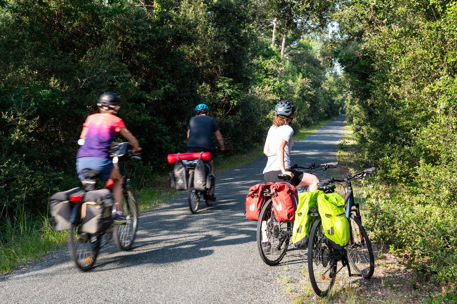 cyclistes sur voie verte velodyssee